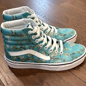 Vans Vincent Van Gogh Almond Blossom Sk-8 Hi Sneakers W 6.5 M 5